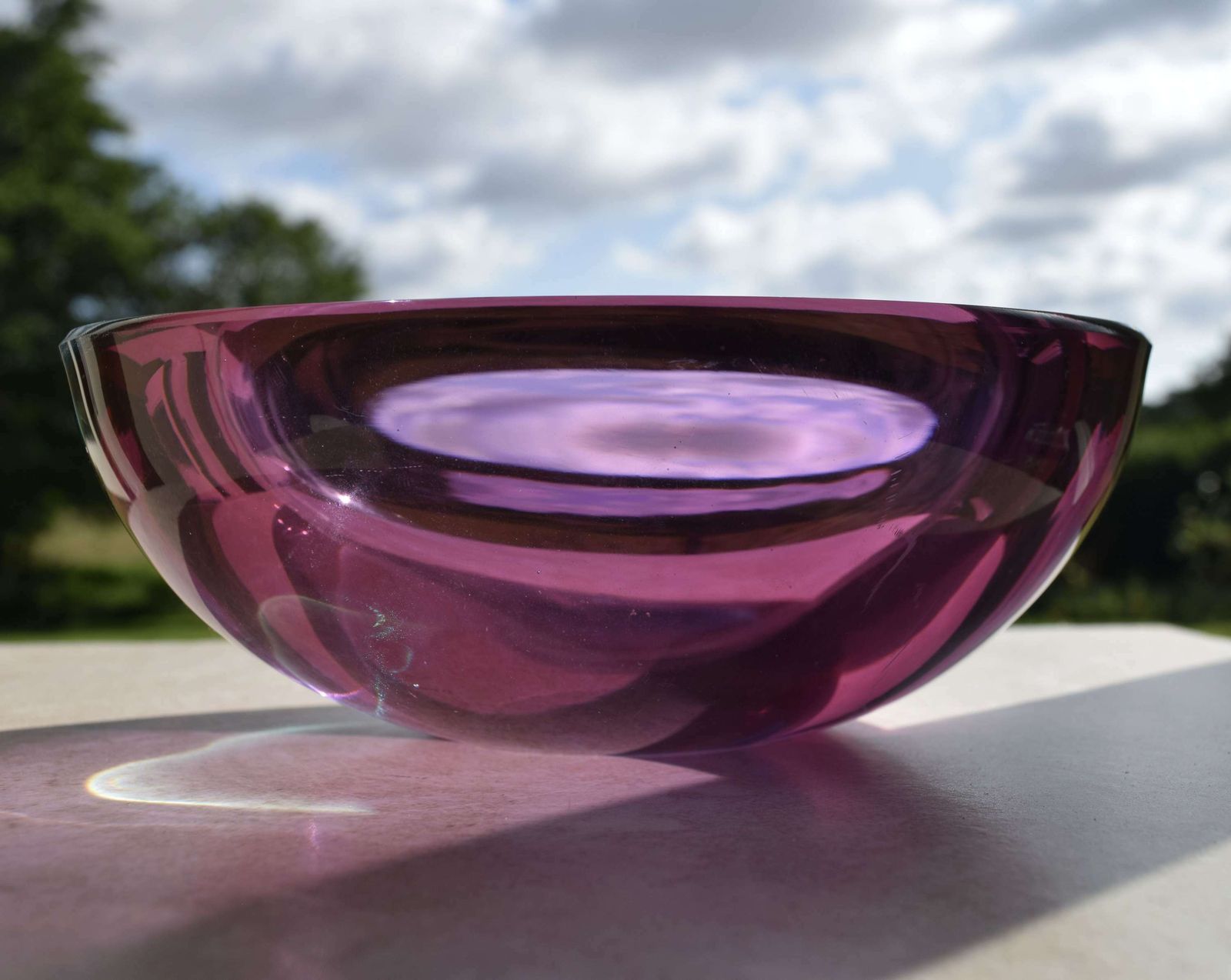 A Murano Sommerso Bowl In The Style Of Flavio Poli photo Home Decor