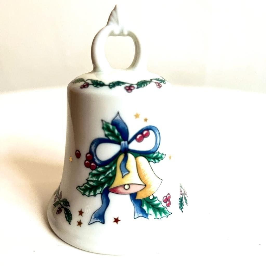 A Set Of 4 Christmas German Porcelain Christmas Bells/ Kaiser photo 80.0