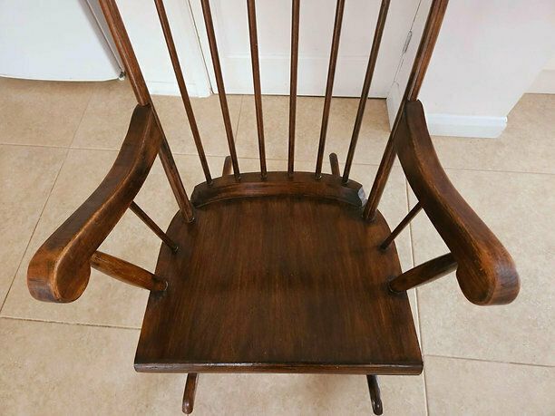 photo for sale Beautiful 1950's Oak Rocking Chair