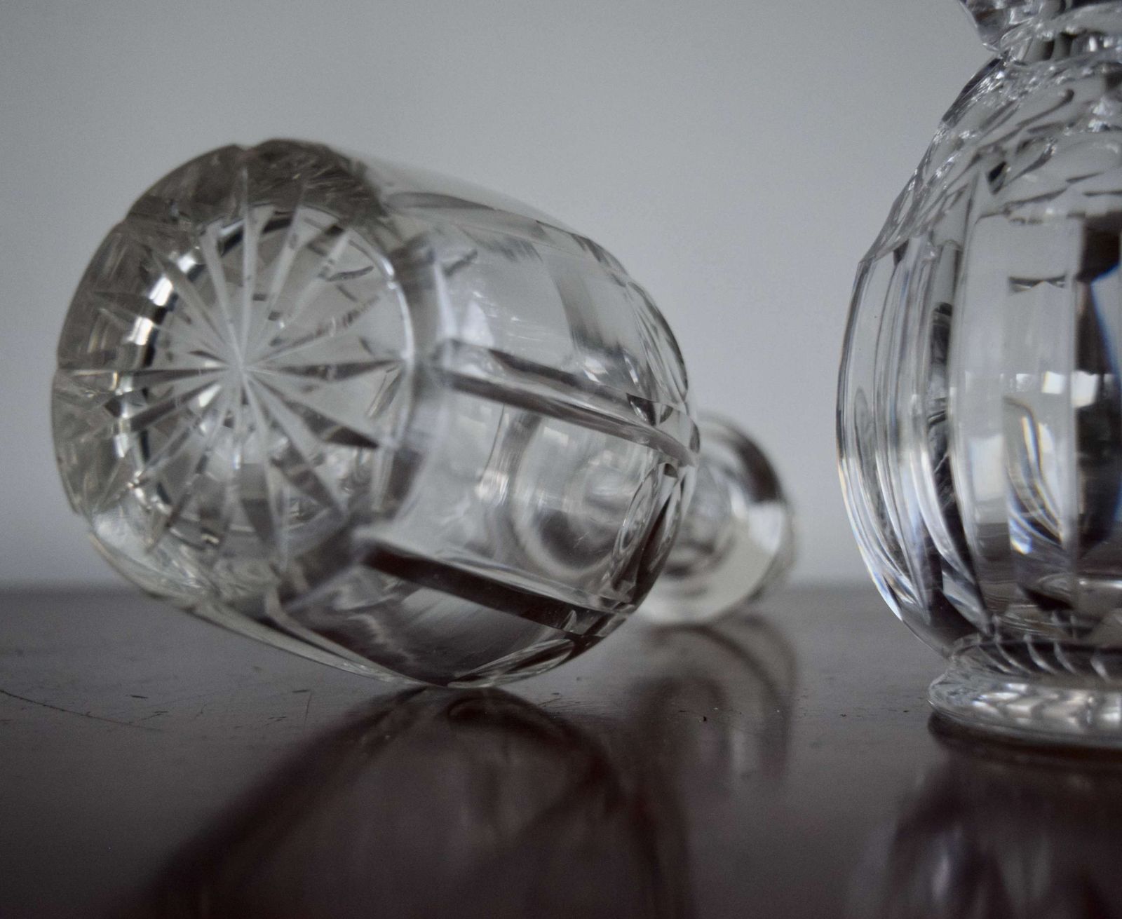 2 French Miniature Decanters Belle Epoque C1900 photo for sale