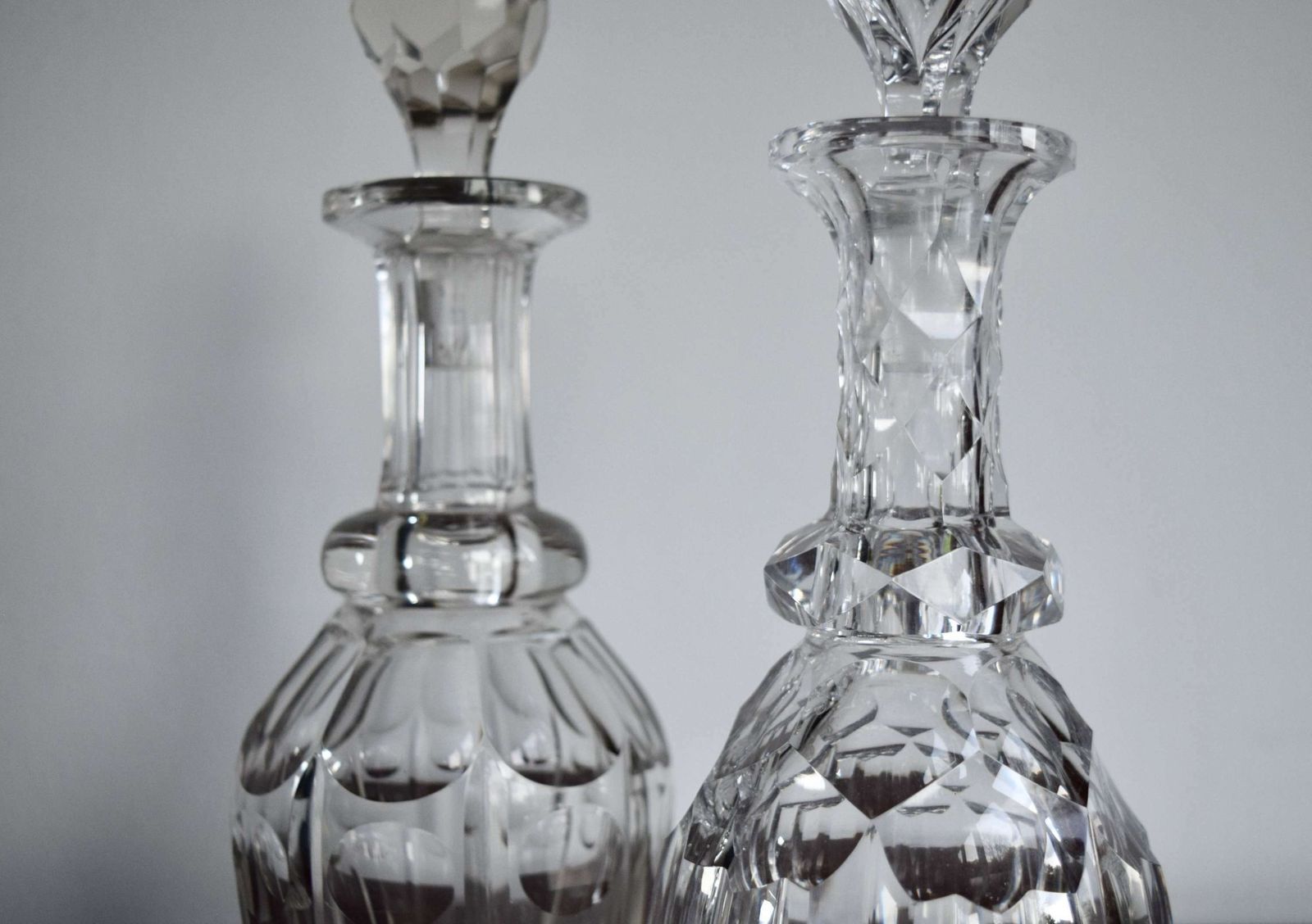 2 French Miniature Decanters Belle Epoque C1900 photo Home Decor