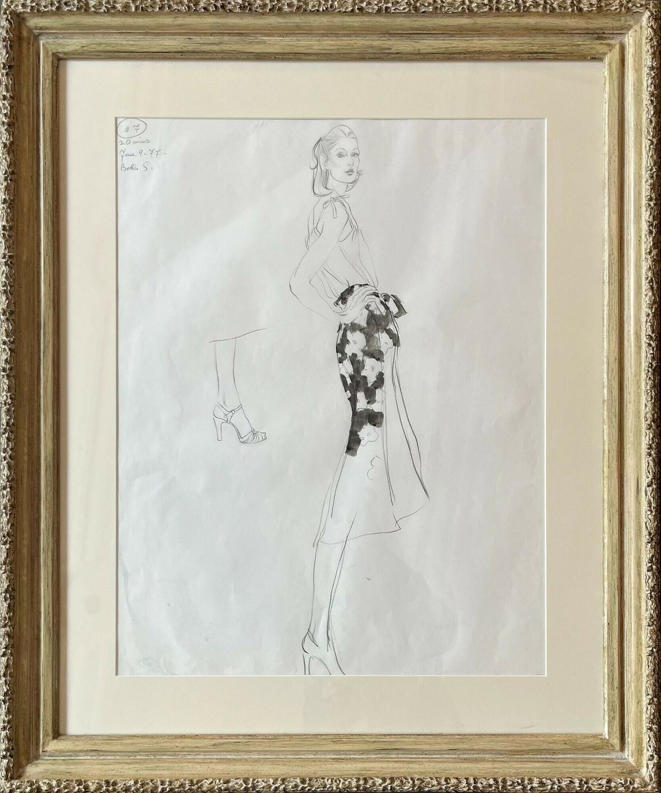 'Fashion Illustration VI' By Brian Stonehouse Mbe (1918 1998)