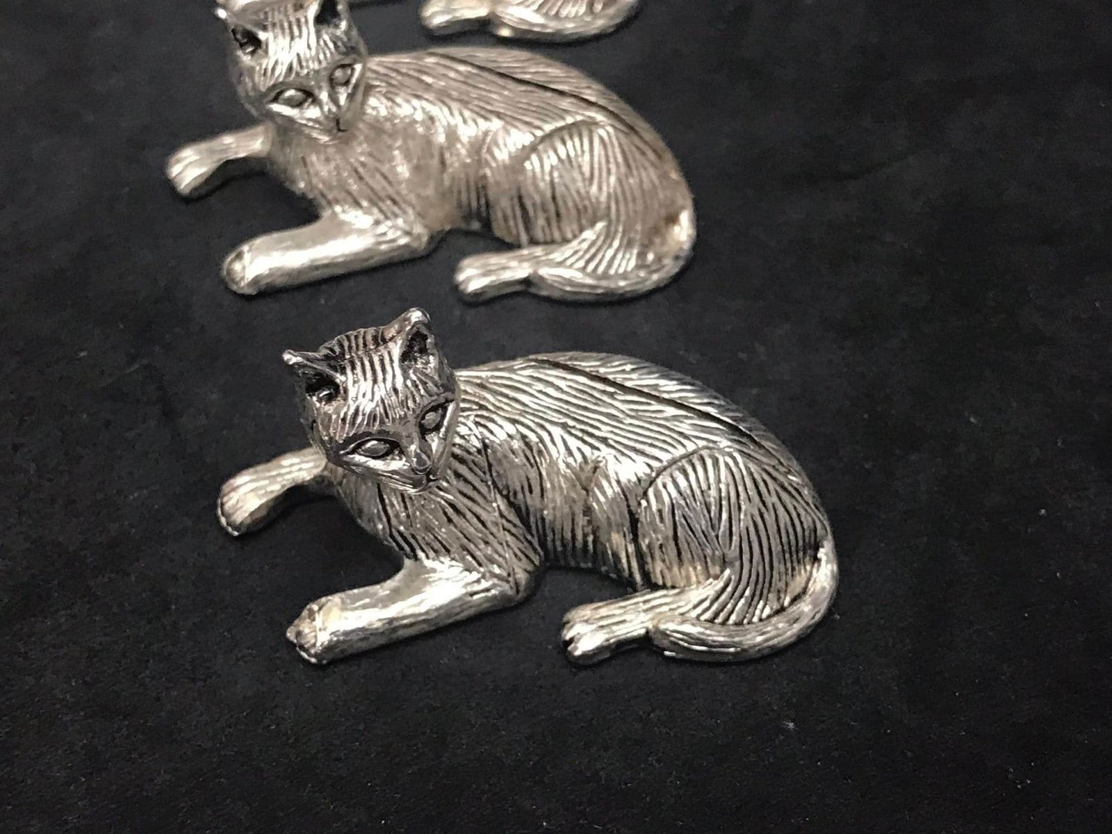 Mark Seat Place Card Cats Table French Vintage Name Card Name Card Slot, Name Card Holder, Cutlery Rests, French 1960s Animal Lover Gift photo furniture