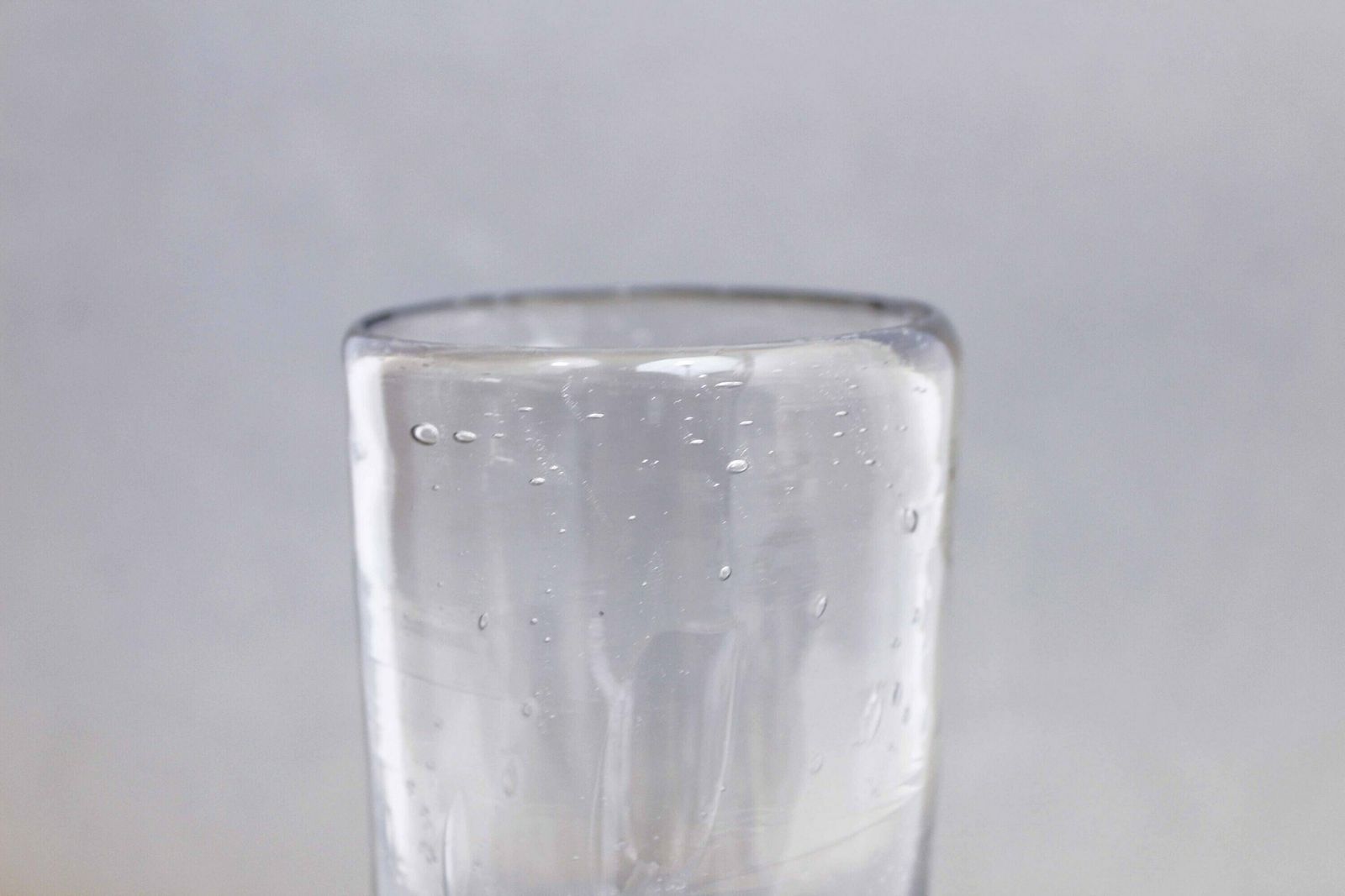Glass Vase From The 70s With Bubble Inlay photo buy