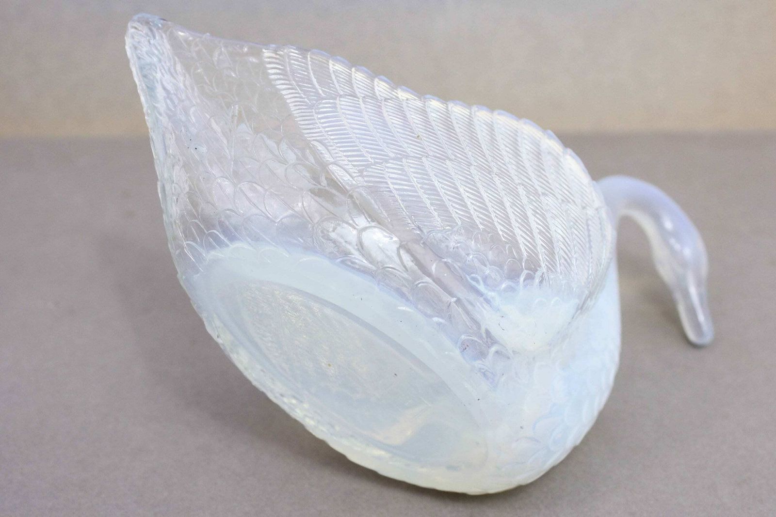 Burtles & Tate Blue Uraline Glass Pocket Tray From The Victorian Period. photo vintage