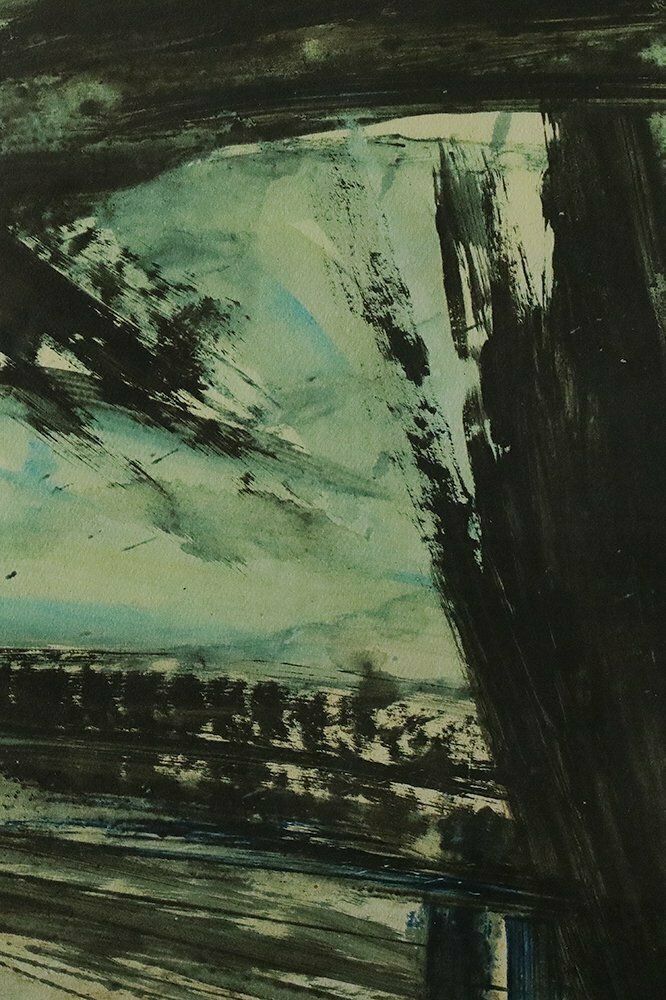 Frans Minnaert, Composition, Color Lithograph, 1990s, Framed photo furniture