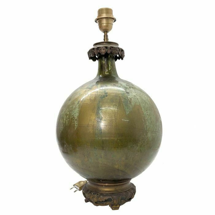 Living Room Ball Lamp In Bronze And Bronze Glass photo furniture