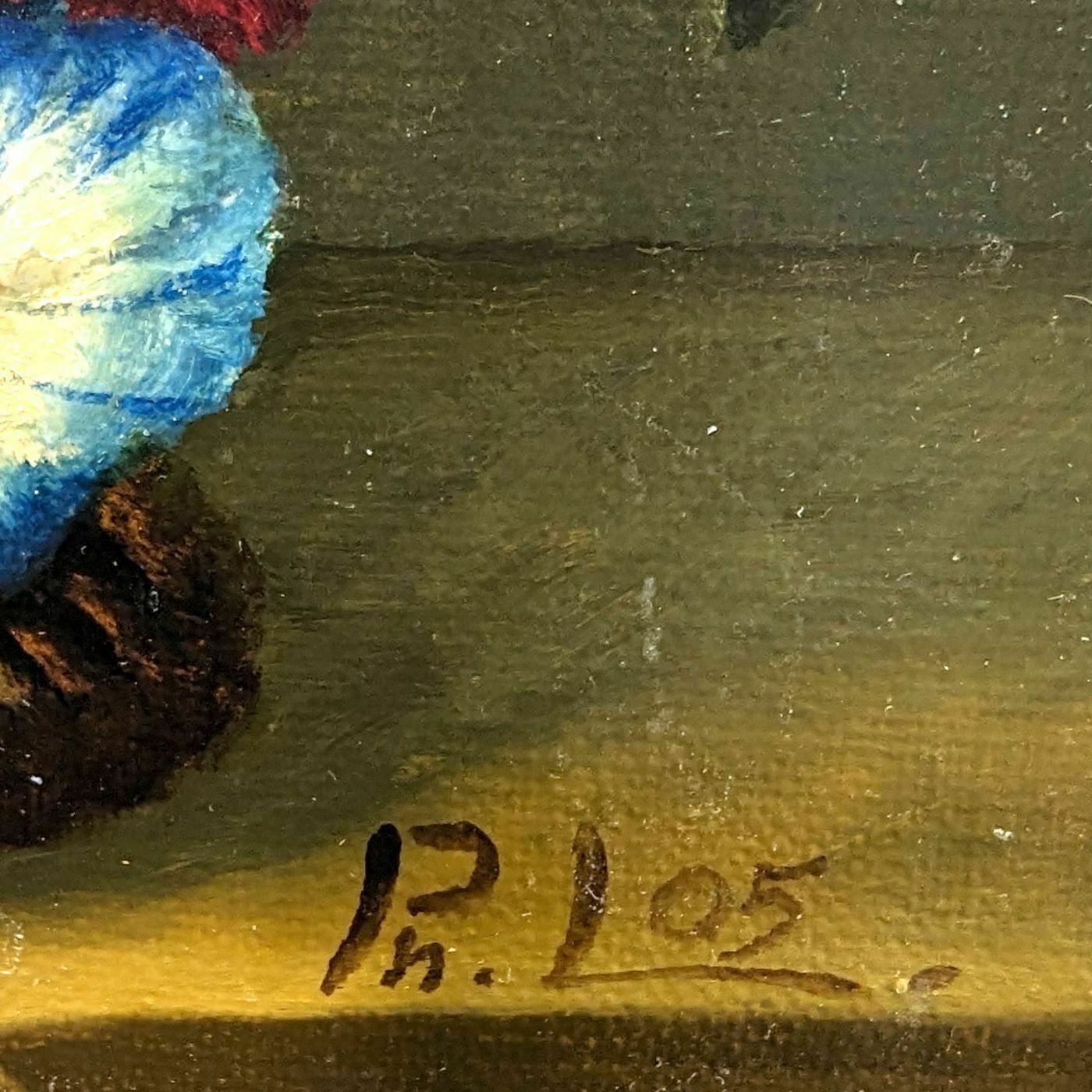 Still Life With Tulips And Peonies French School Philippe Lazare 20th Century photo for sale