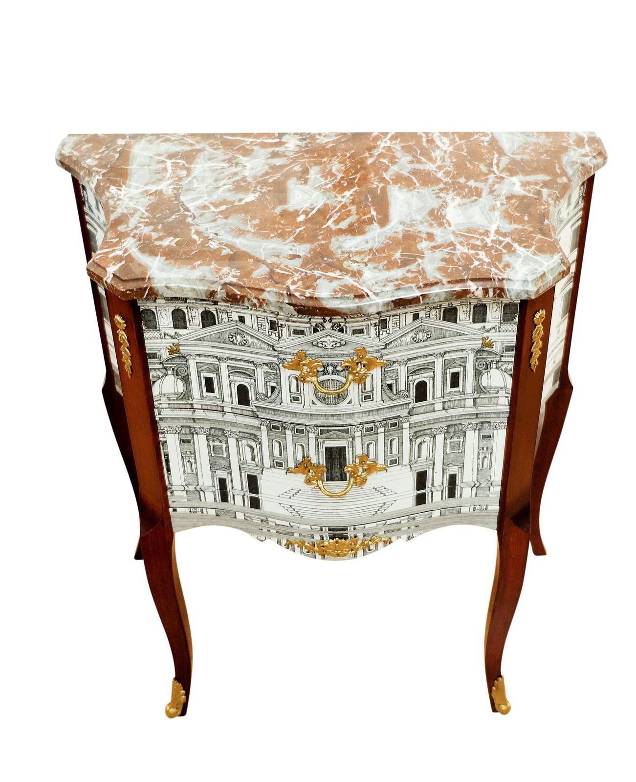 Fornasetti Design Two Drawer Chest With Marble Top photo 1500.0