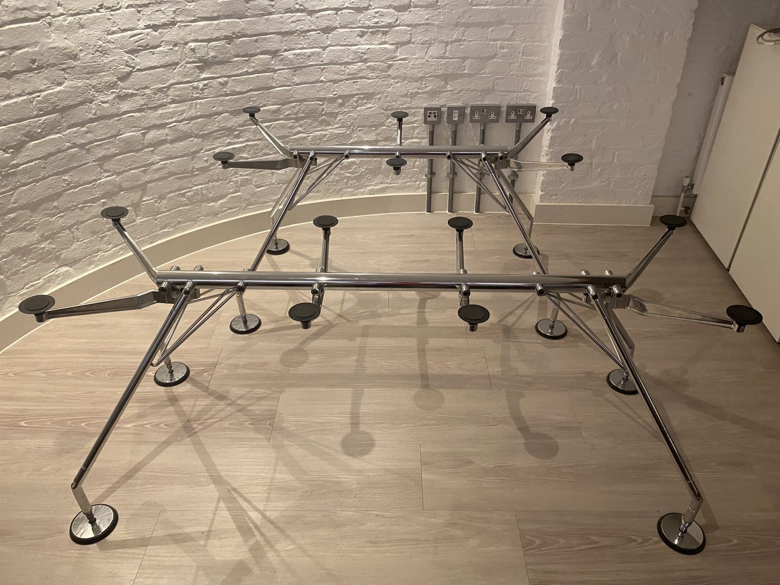 photo for sale Sir Norman Foster Original Tecno 1980s Mid Century Tables For Sale X4 Available