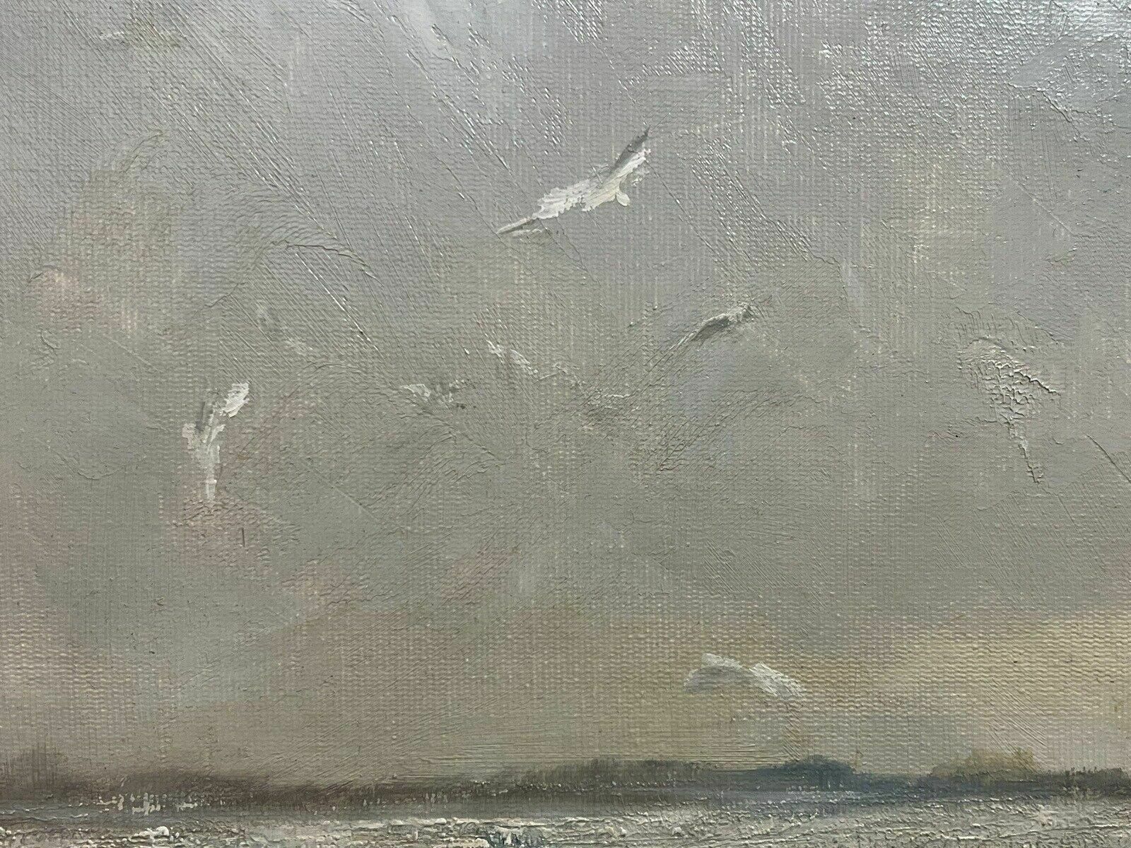 Contemporary Art British School Jill Grinstead Coastal Scene Oil Painting photo vinterior