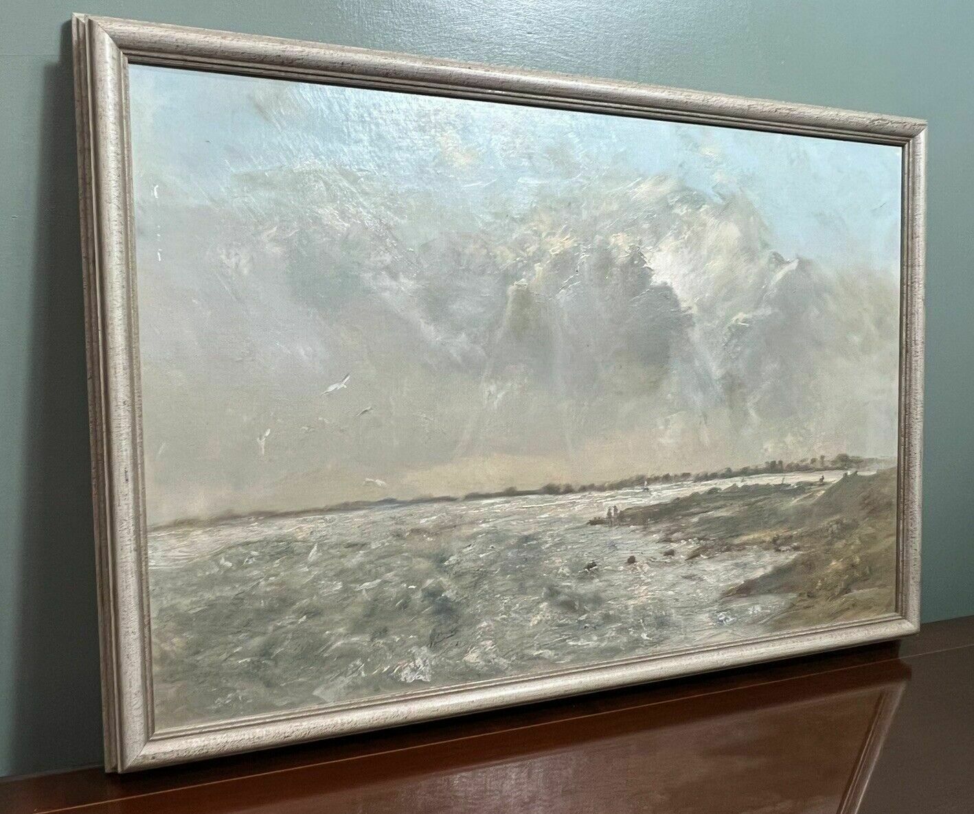 photo buy Contemporary Art British School Jill Grinstead Coastal Scene Oil Painting