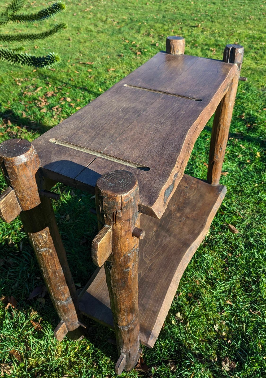 Superb Vintage French Bistro Butchers Table   Delivery Available 0234. photo vinterior