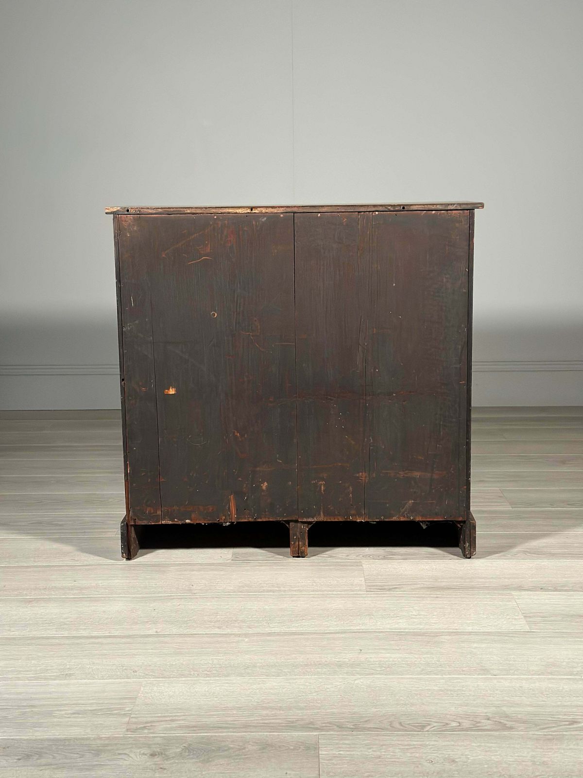 Furniture Antique Mahogany Bank Of Drawers photo