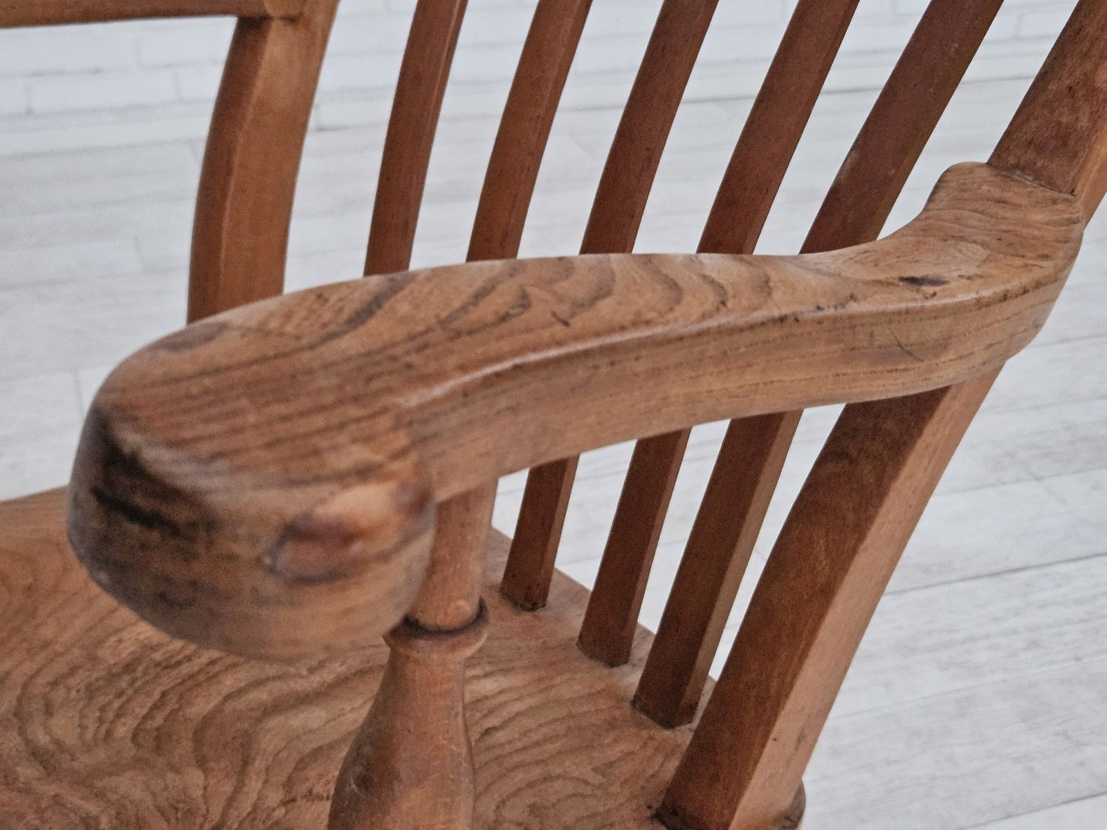 photo buy 1950s, Scandinavian Design, Wood Armchair, Ash Wood, Oak Wood.