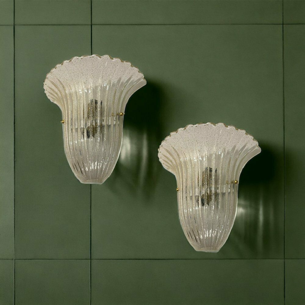 Murano Glass Sconces, 1980s, Set Of 2 photo furniture