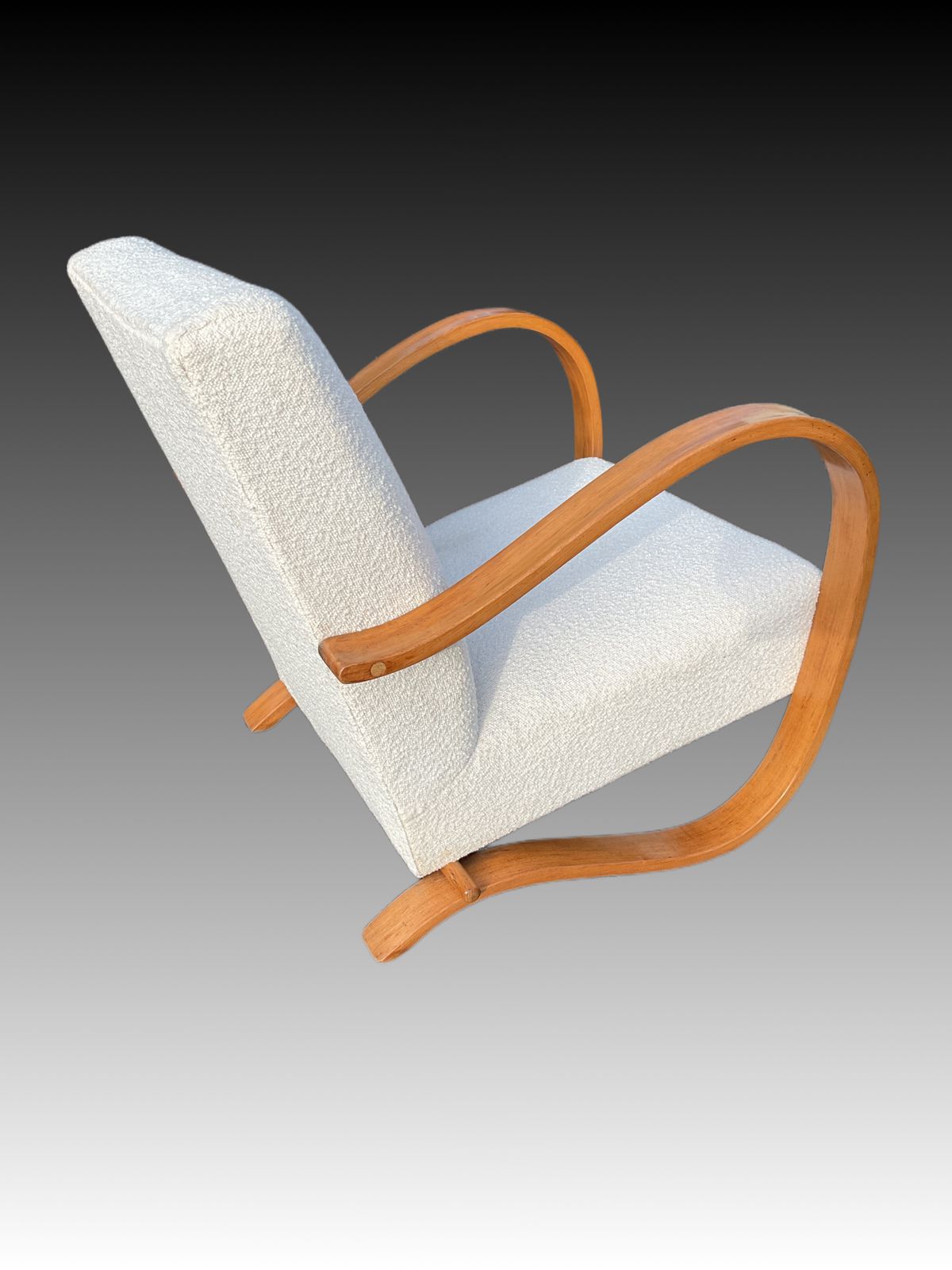 Furniture Art Deco Club Chair / Armchair By Jindrich Halabala For Up Závody 1930s photo