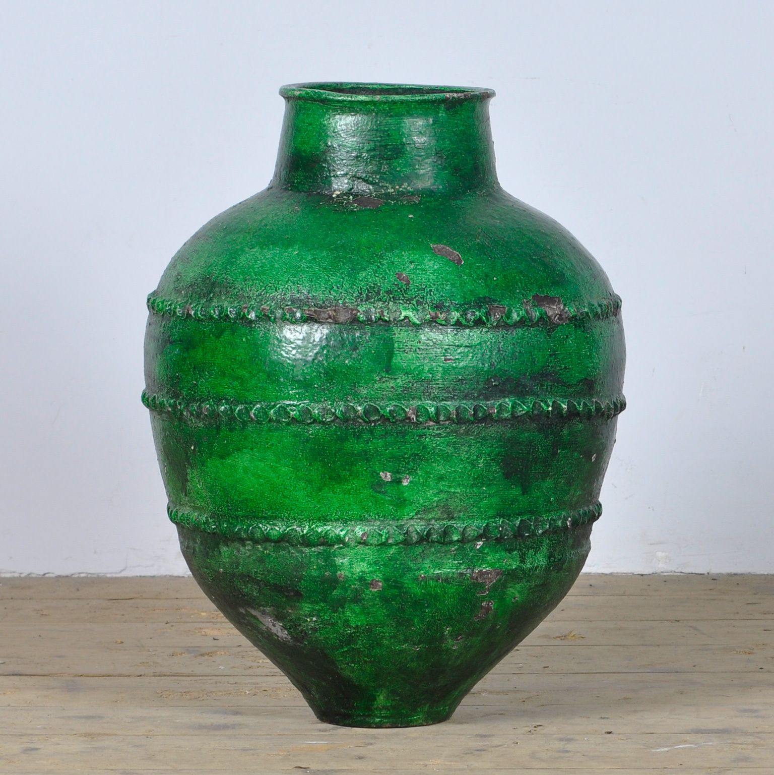Large Turkish Terracotta Olive Jar Or Garden Urn photo for sale