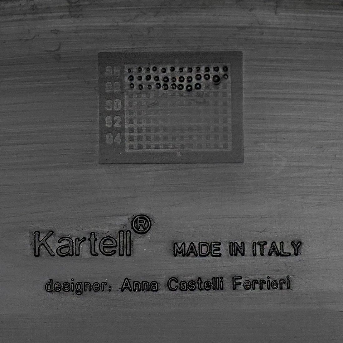 photo buy 4 Black “4870” Chairs By Anna Castelli For Kartell, 1980s