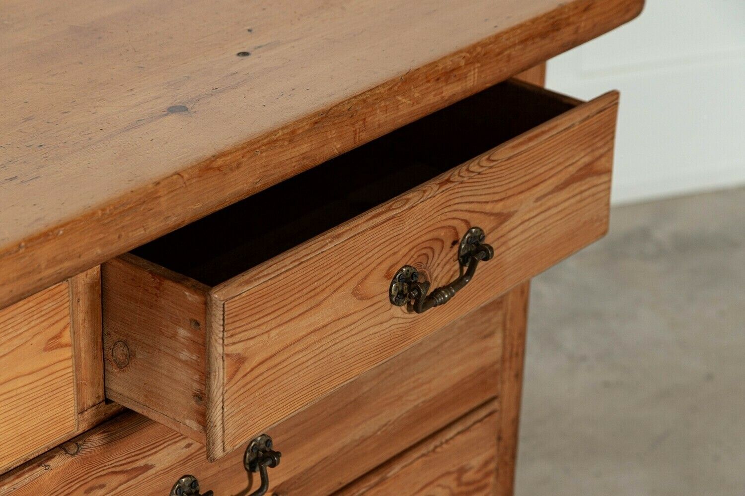 Furniture Large 19thc English Pine Dresser Base photo