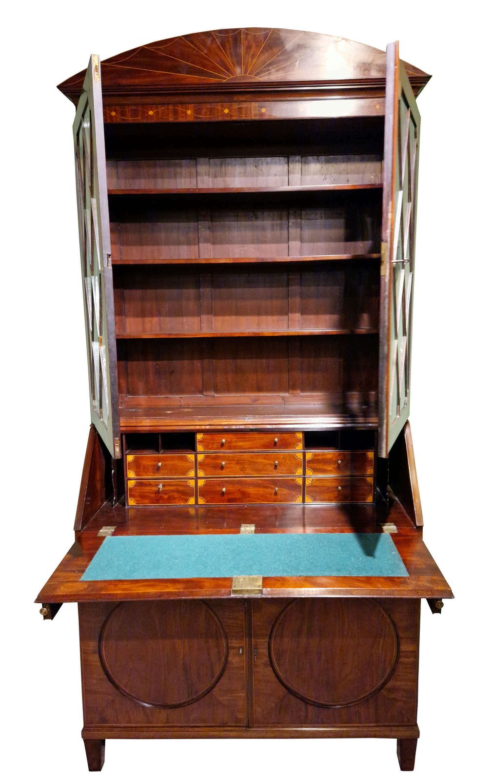 Georgian Mahogany Secretaire Bookcase photo for sale