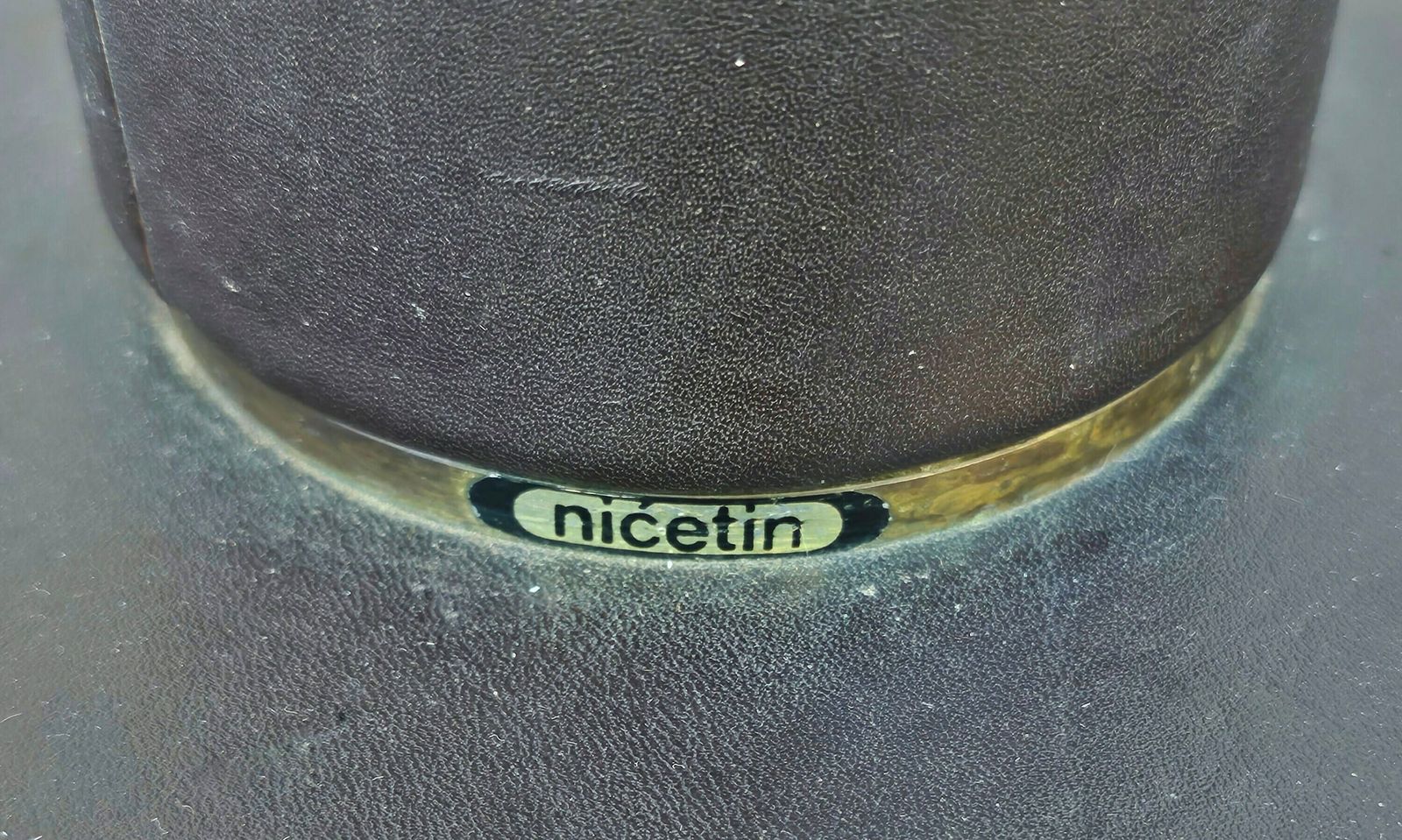 Mid Century Modern Leather Floor Lamp By Nicetin // Made In Yugoslavia In 1980s photo Lighting