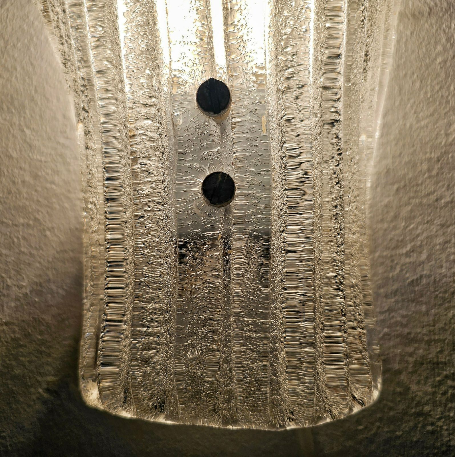 Pair Of Mid Century Modern Murano Glass Sconces By Barovier And Toso // Made In Italy In 1970s photo vintage