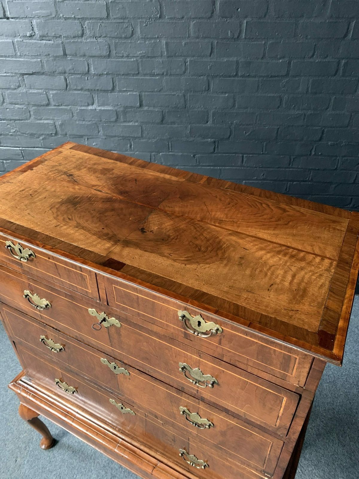 George II Walnut Chest On Stand photo for sale