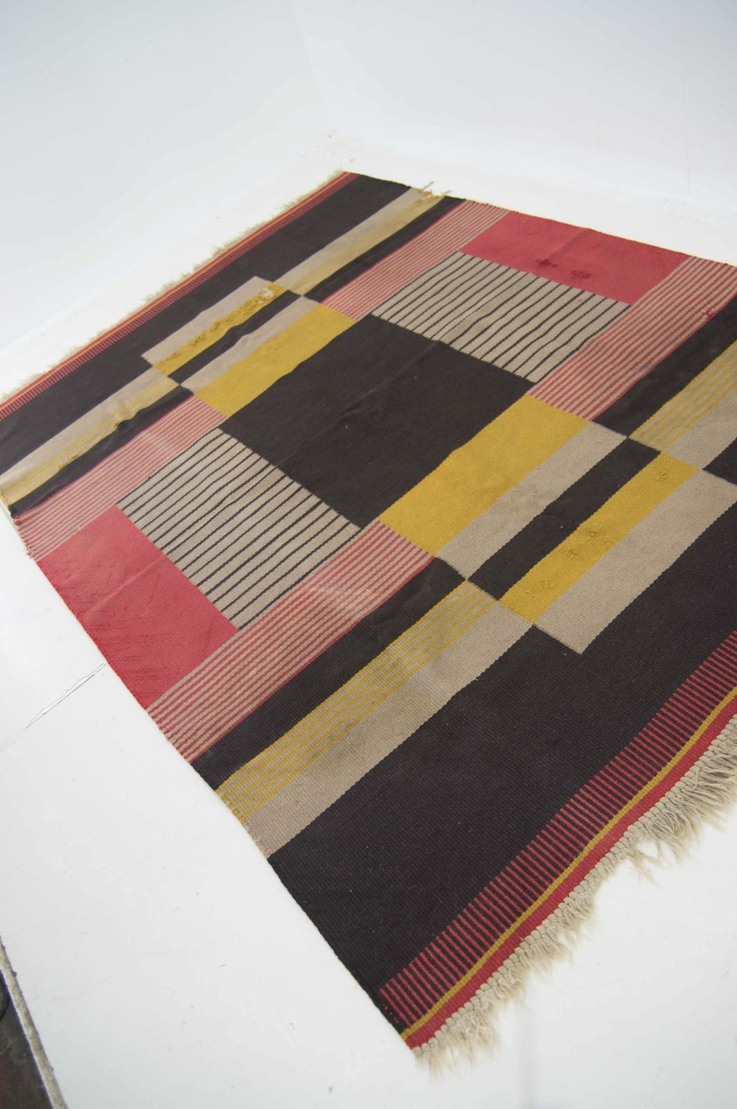 1800.0 Rare Geometric Carpet By Antonin Kybal, 1948s photo