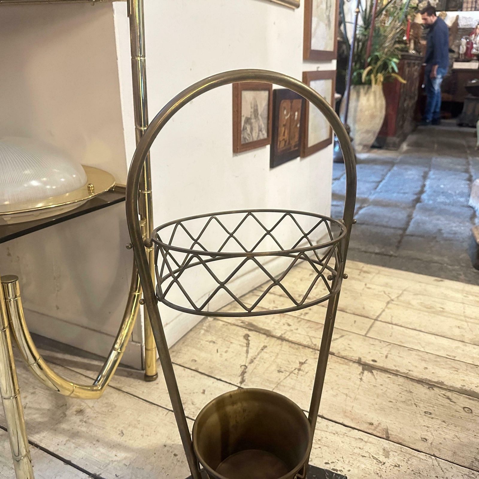 Home Decor An Elegant 1950s Gio Ponti Style Mid Century Modern Italian Umbrella Stand photo