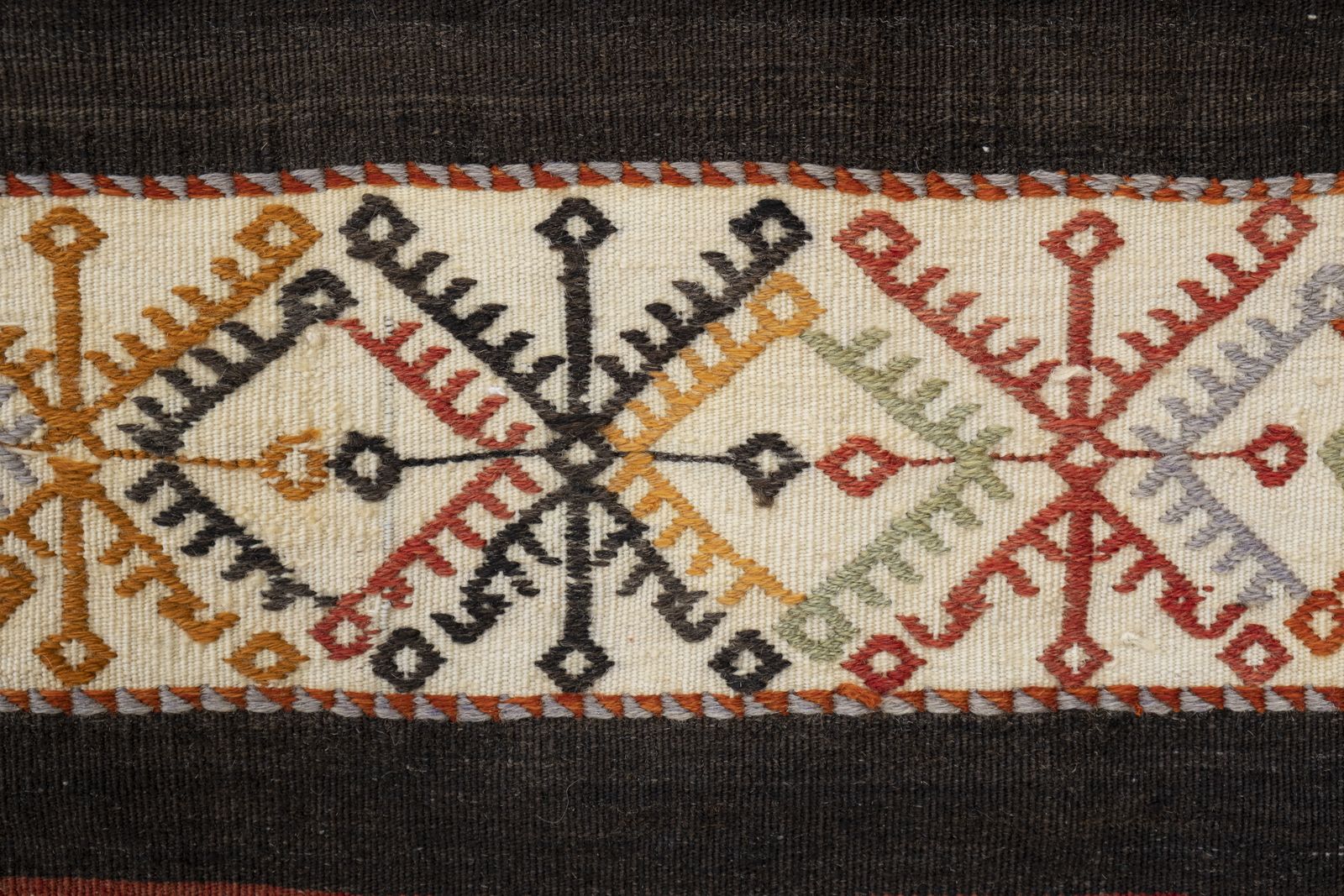1970s Turkish Organic Kilim Runner 2'1" X 7'4" photo vintage
