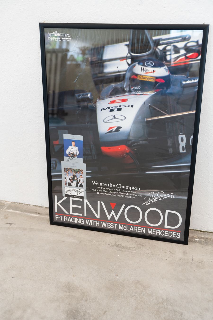 Poster West Mclaren Mercedes, Fia Formula 1, 1998 photo for sale