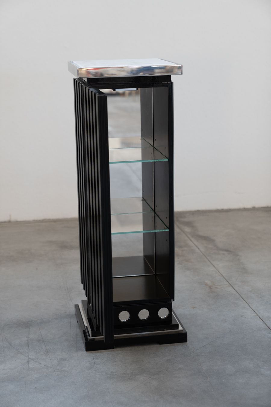 photo furniture Pair Of Exhibit Style Display Cabinets, Set Of 2, 1980s