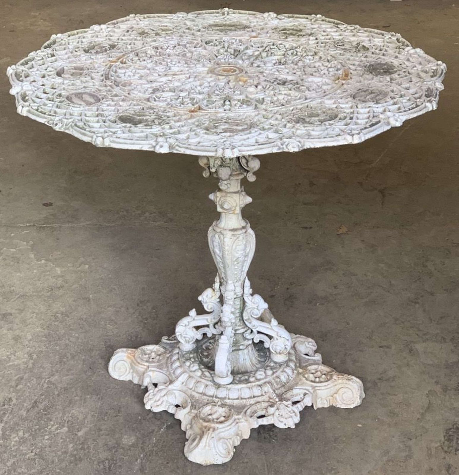 Antique Cast Iron Zodiac Table By Falkirk Iron Works photo furniture