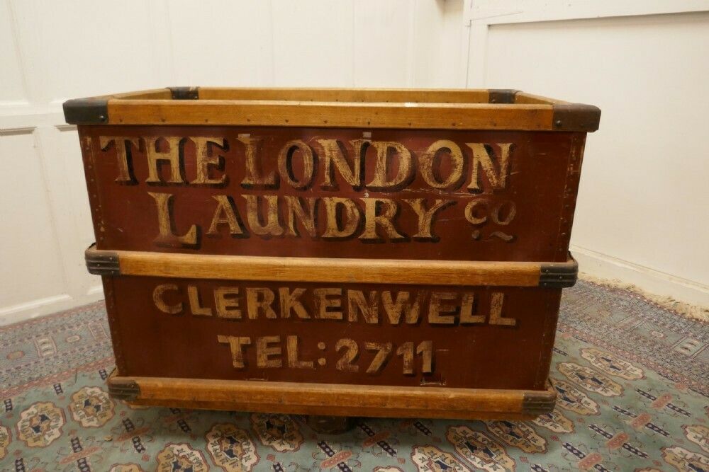 London Laundry Co. Industrial Trolley Cart photo 1074.0
