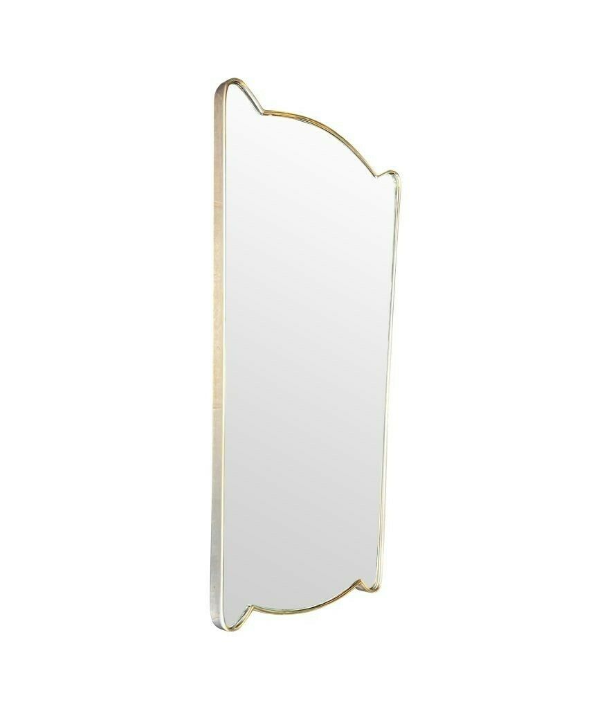 A Lovely Unique Shaped Orignal 1950s Italian Shield Mirror In The Style Of Gio Ponti photo Home Decor