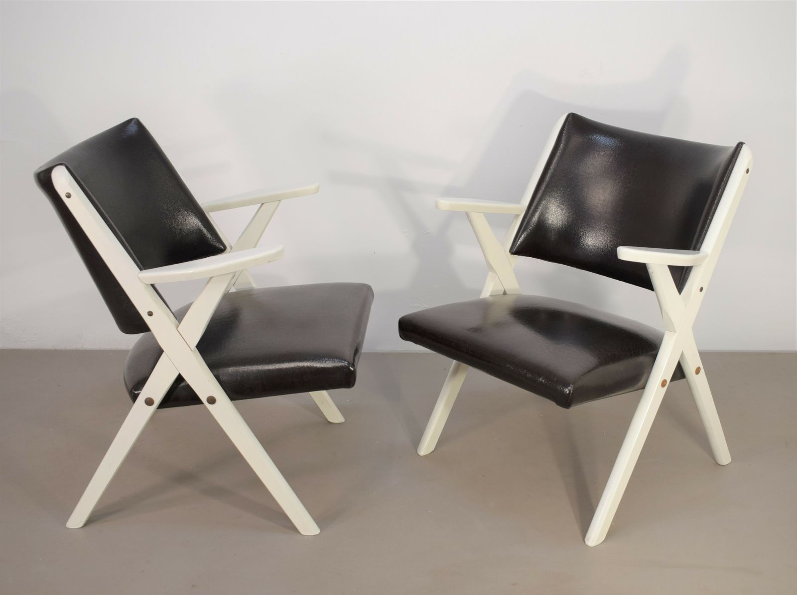 Set Of 2 Italian Armchairs By Dal Vera, 1950s photo furniture