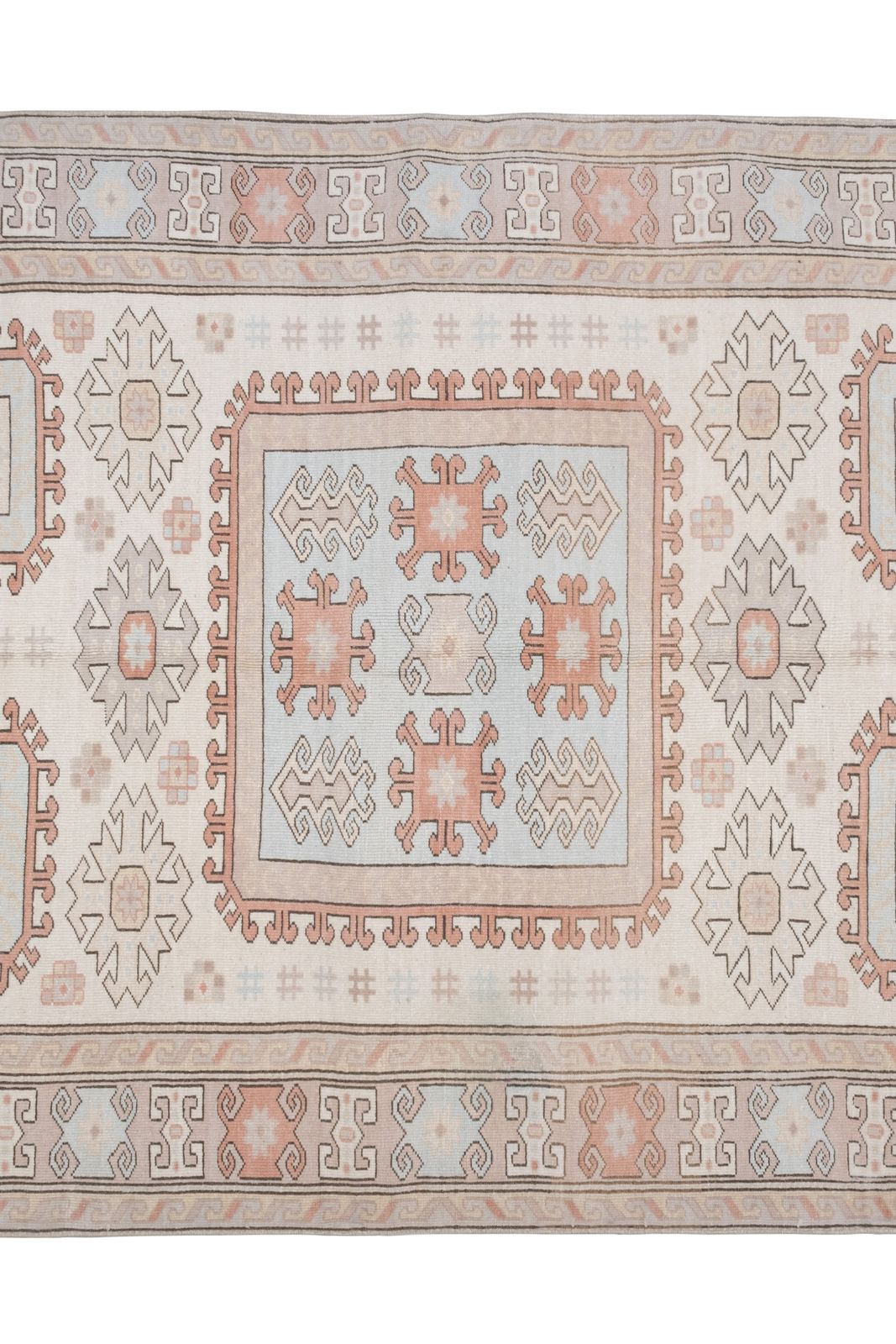 Wool Cream Southwest Rug, Turkey Oushak  5'8'' X 7'8'' photo Textiles