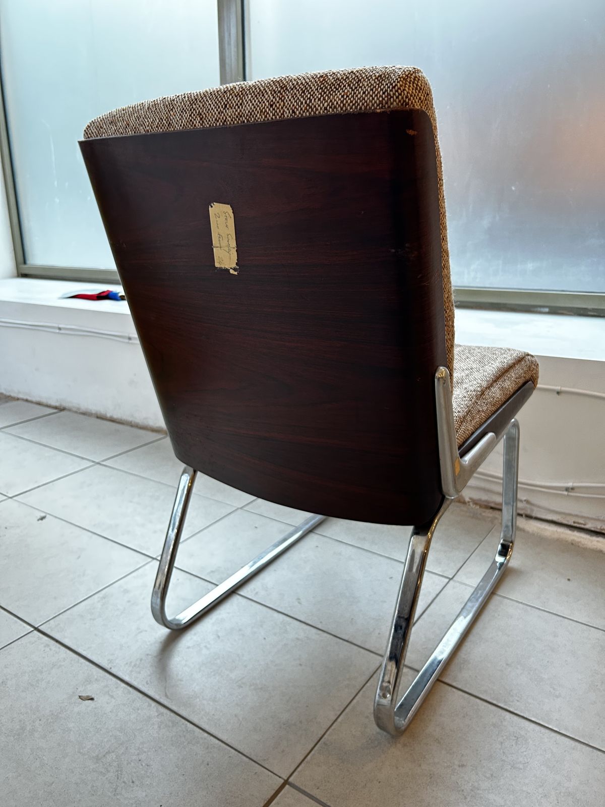 photo buy A Rare Set Of Four Original Gordon Russel Rosewood And Chrome Chairs