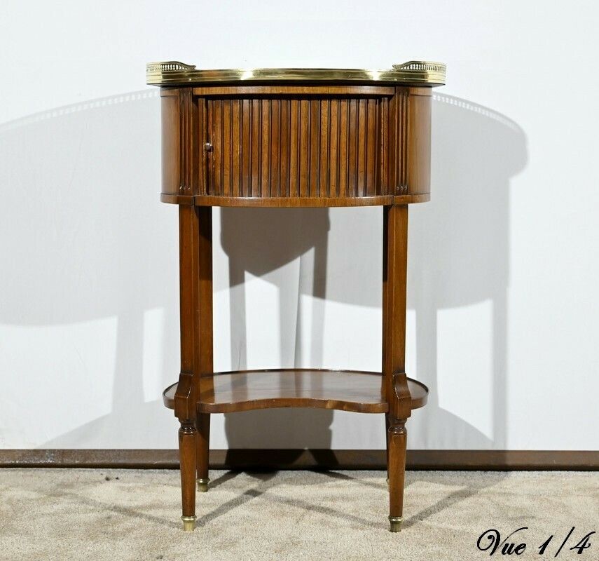 Small Mahogany Drum Table, Louis XVI Style – Early 20th Century photo buy