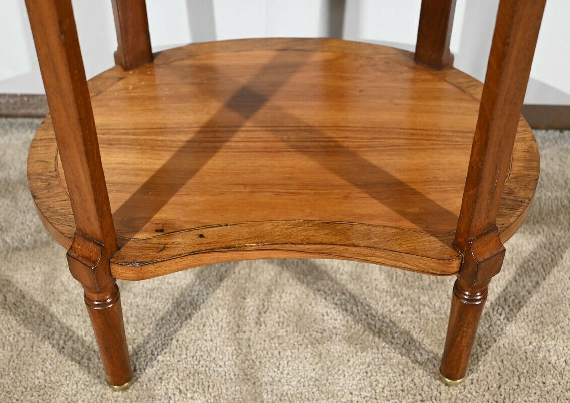 2408.8709673099997 Small Tambour Table In Walnut And Mahogany, Louis XVI Style – 2nd Part 19th photo
