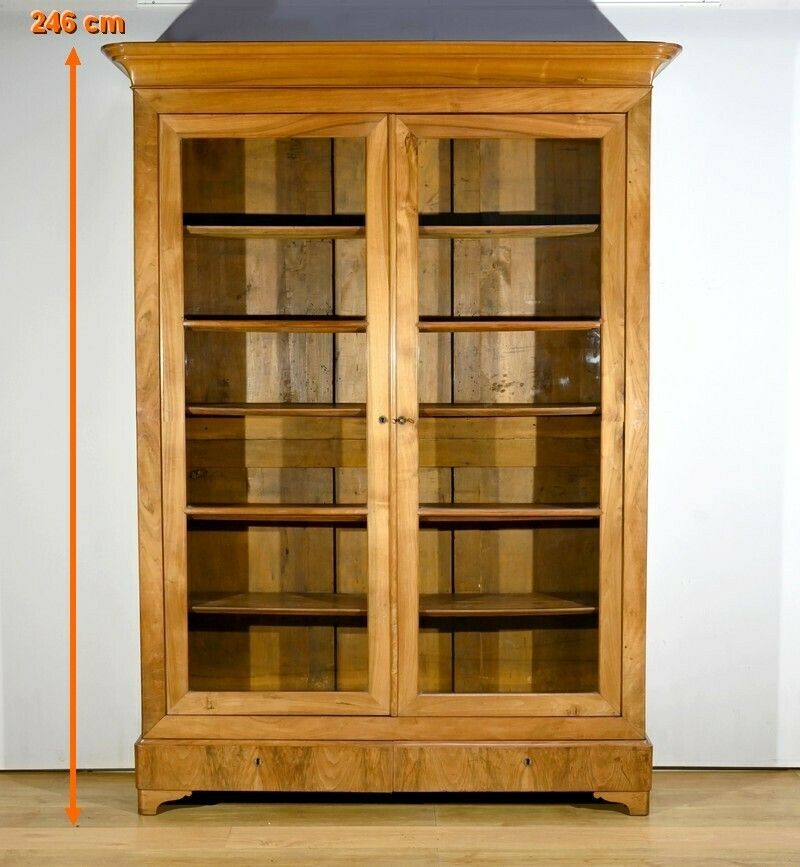 Important Property Library In Walnut, Restoration Period – Early 19th Century photo furniture