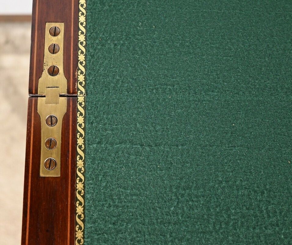photo furniture Pair Of Mahogany Games Tables, Stamped Hj Linton – 1920