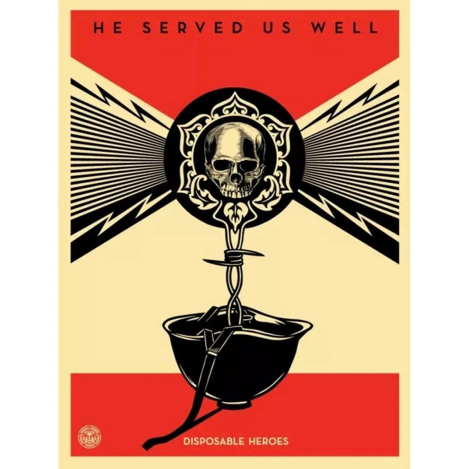 Shepard Fairey Disposable Heroes By Shepard Fairey 2012