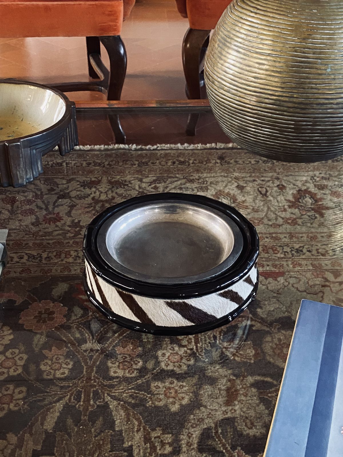 Home Decor Hollywood Regency Ceramic Ashtray / Vide Poche, Viba Ceramiche, Ca. 1970 photo
