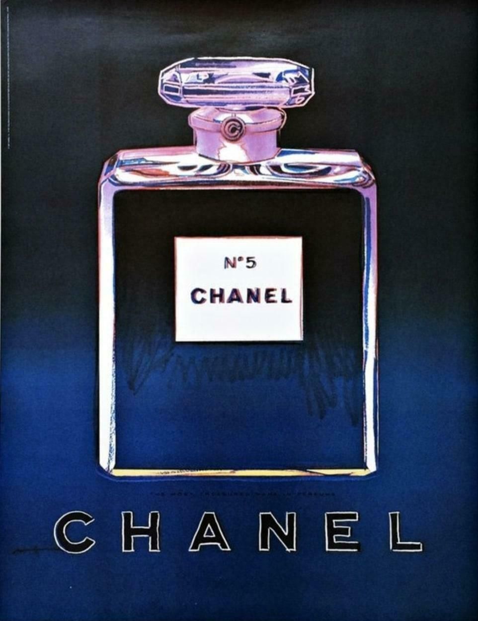 Andy Warhol Andy Warhol, Chanel N5 Original Vintage Poster   Black  1997