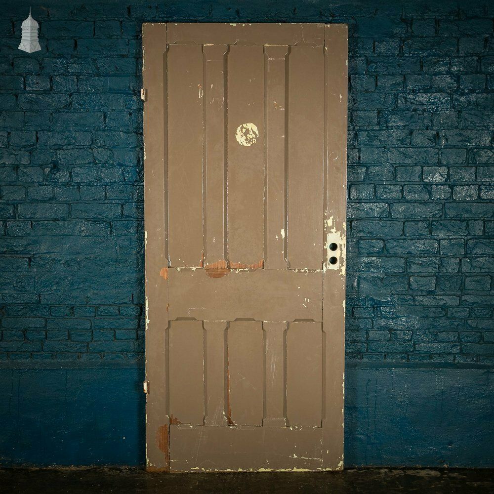 Pitch Pine Door, 6 Panel With Stop Chamfer Detailing photo Home Fixtures
