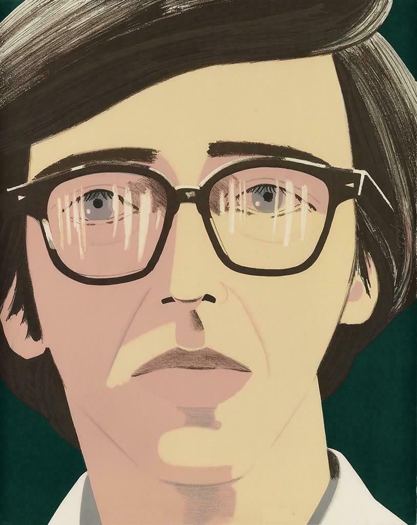 Alex Katz Portrait Of A Poet: Kenneth Koch By Alex Katz 1970