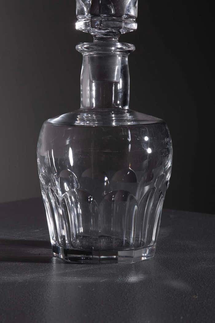 French Decanter In Baccarat Crystal photo for sale