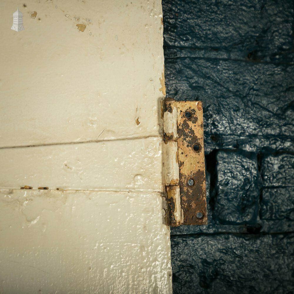 Plank & Ledge Door, Distressed Paint Finish, Strap Hinges photo vinterior
